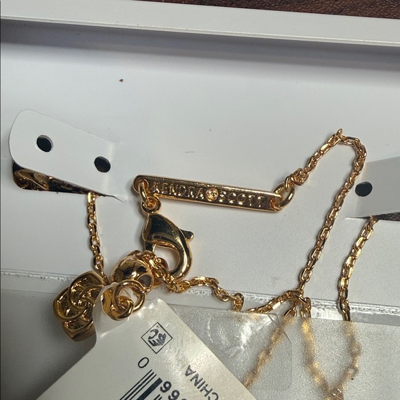 Kendra Scott Gold and White Cross Necklace - Picture 2 of 3